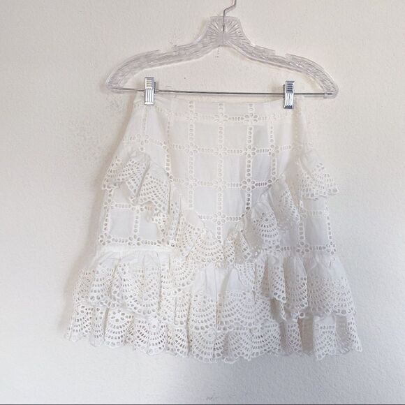 THURLEY Raven Miniskirt 100% cotton AU6/US2 - Picture 6 of 12